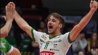 TJ DeFalco Highlights vs Cuprum Lubin Polish Plusliga 2122 [upl. by Adnauq]