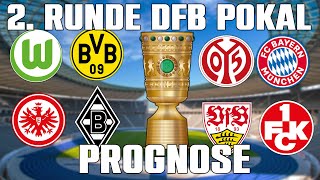 DFB Pokal 2 Runde 202425 Prognose ALLE Spiele amp Tipps [upl. by Janerich662]