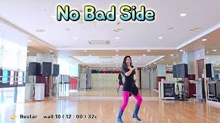 No Bad Side 초급 Beginner  Line dance Demo amp Count진킴라인댄스초급 [upl. by Clarabelle]