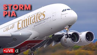 🔴 STORM PIA  Lots of GO AROUNDS  Awesome Pilot Skill [upl. by Sissy]