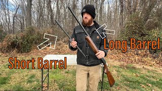 Short Barrel VS Long Barrel Shotguns [upl. by Edaw]