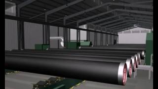 Internal Coating Process  Pipe Coating [upl. by Kelwin]