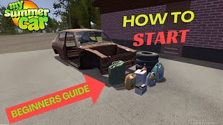 My Summer Car  How to Start Beginners Guide [upl. by Thorma]