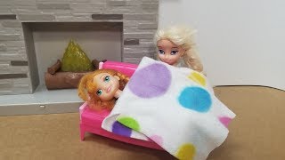 Annias Sick Day Elsia and Annia Toddler Videos [upl. by Ennayhs]