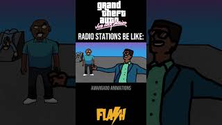 GTA VICE CITY STORIES RADIO STATIONS BE LIKE gta gtavicecitystories grandtheftauto [upl. by Nanyt]