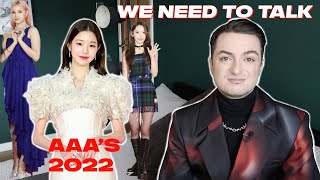 We NEED To Talk About The AAA 2022 Asia Artist Awards Fashion Review [upl. by Carthy138]