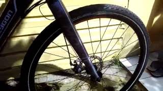 Fork Mosso M5 Pro on Hybird Bike Polygon Heist 30 [upl. by Akienahs]