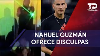 Nahuel Guzmán se disculpa con Esteban Andrada por apuntarle con láser durante clásico regio [upl. by Ennylhsa]