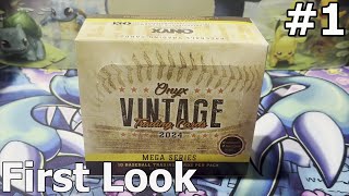 Twins Top Prospect Auto 25 Pulled 2024 Onyx Vintage Collection Baseball Mega Box Opening [upl. by Cirnek233]