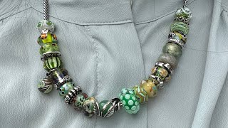 Trollbeads Necklace  My Green Collection 💚 [upl. by Aicats627]