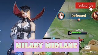 Honor of Kings quotMilady midlanequot master gameplay [upl. by Otrebmal976]