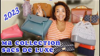 Ma collection de Sacs de luxe 2023 Chanel Louis Vuitton Celine Fendi Gucci Loewe [upl. by Ellehcan]