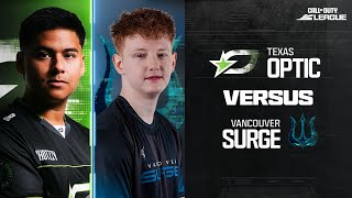 OpTicTexas vs VancouverSurge  Major I Qualifiers  Week 2 Day 1 [upl. by Anaytat781]