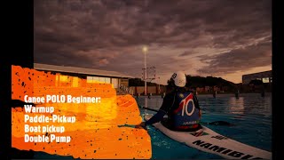 Canoe POLO  WARMUP and intermediate skills [upl. by Kenelm696]