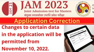 IIT JAM Application Correction [upl. by Milson]