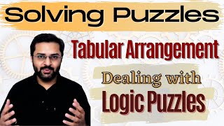 Logical Reasoning  1 How to deal with logic puzzles tabular arrangement [upl. by Zurek]