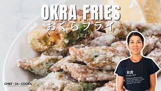 Crispy Okra Fries with a Savory Soy Sauce Twist [upl. by Nyrroc273]