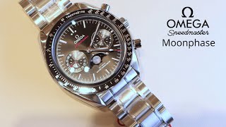 Omega Speedmaster Moonphase  Closeup Look [upl. by Assirahs510]