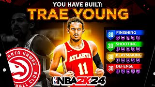 TRAE YOUNG TEMPLATE BUILD is UNGUARDABLE  BEST GUARD BUILD NBA 2K24 [upl. by Amanda]