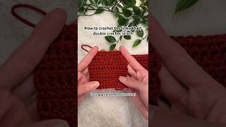 How to crochet the linked half double crochet stitch for less gaps crochet tutorial shorts [upl. by Rosemary]