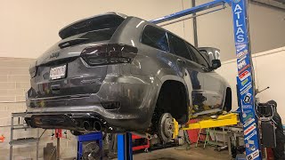 Installing Eibach Special Edition Lowering Springs on the Trackhawk [upl. by Yaja450]