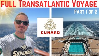 Cunard Queen Mary 2 Full Transatlantic Voyage part 1 of 2 [upl. by Notsob]