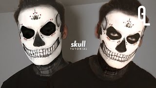 EASY HALLOWEEN SKULL MAKEUP TUTORIAL  Georgeous [upl. by Missy]