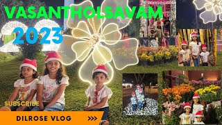 VASANTHOLSAVAM 2023CHRISTMASLIGHTINGFLOWERSHOWTRIVANDRUMNEW YEAR KANAKAKUNNUPALACEDILROSE VLOG [upl. by Annailuj767]