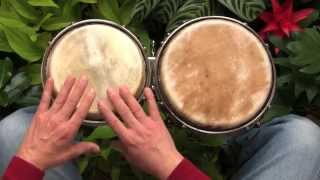 A simple African rhythm for beginners on bongos [upl. by Ateekahs459]