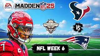 PATRIOTS vs TEXANS  NFL WEEK 6  MADDEN 25 Predictions [upl. by Sochor766]