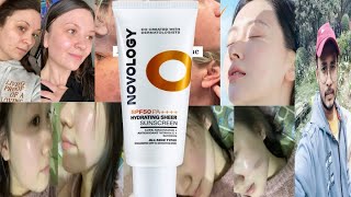 Novology Hydrating Sheer Sunscreen SPF 50  Honest Review [upl. by Larok86]