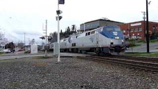 Amtrak Coast Starlight along Ruston Way [upl. by Diane]