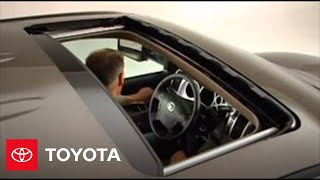 2007  2009 Tundra HowTo Moonroof  Open Reminder  Toyota [upl. by Eserahs]