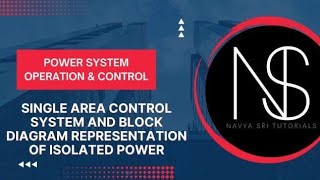 psoc  single area control system and block diagram representation of isolated power system [upl. by Kiker]