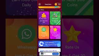 New earning app Easy coins fast download karo link description me hai [upl. by Nyrmac]