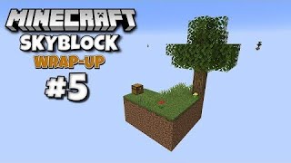 EASYCOMPACT IRON FARM   Minecraft Skyblock Wrap Up 5 [upl. by Dubenko509]