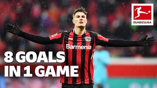 Crazy 8 Goal Game in Leverkusen  Patrik Schick with 4 Goals [upl. by Jsandye]