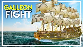 Fighting a Ship with a 150 Cannon Galleon Atlas Gameplay Part 39 [upl. by Enirok]