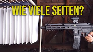 Airsoft vs Papier  Wie viele Seiten schafft eine Airsoft [upl. by Wilber179]