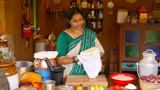 Making Paneer from Milk  Paneer Butter Masala  A Life Of Tamil Tradition  The Traditional Life [upl. by Eelrak]