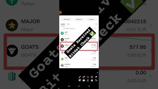 Goats Token Received BitGet Check Guide ✅  Goat Airdrop Token Received Guide [upl. by Anialed]