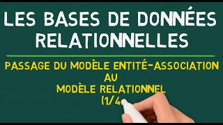 Bases de Données Relationnelles  Passage du Modèle EntitéAssociation au Modèle Relationnel 14 [upl. by Dougie]