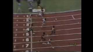 Pietro Mennea 200m semifinal Aug1983 Helsinki [upl. by Hannis]