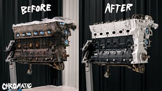 Start To Finish Engine Restoration On A BMW S52  Satisfying Transformation [upl. by Esya]