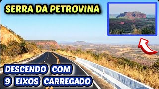 Descendo a SERRA DA PETROVINA com o 9 EIXOS 30 METROS Carregado  MATO GROSSO ðŸ‡§ðŸ‡· [upl. by Pillyhp201]