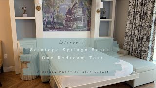 Disneys Saratoga Springs Resort One Bedroom Villa a tour of the remodeled villa [upl. by Aihseya]