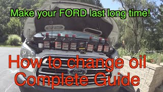 How to change oil on FORD TRANSIT Ultimate guide to make your Ford last and best oil for your Ford [upl. by Ganiats76]