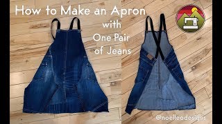 How To Make a Apron with One Pair of Jeans [upl. by Jonathan523]