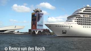 MSC Magnifica and Carnival Legend at Amsterdam 31 augustus 2013 [upl. by Ayin]