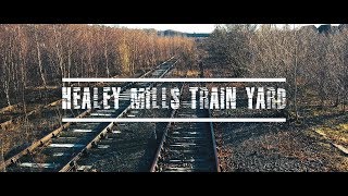 Healey Mills Train Yard Abandoned  DJI Spark Footage  4K Upscaled [upl. by Jennine]